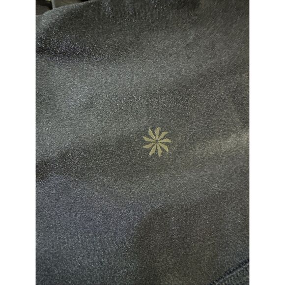 Athleta Elation Shine Tight Navy Blue Womens Size Small Metallic Leggings Gym - Picture 6 of 7